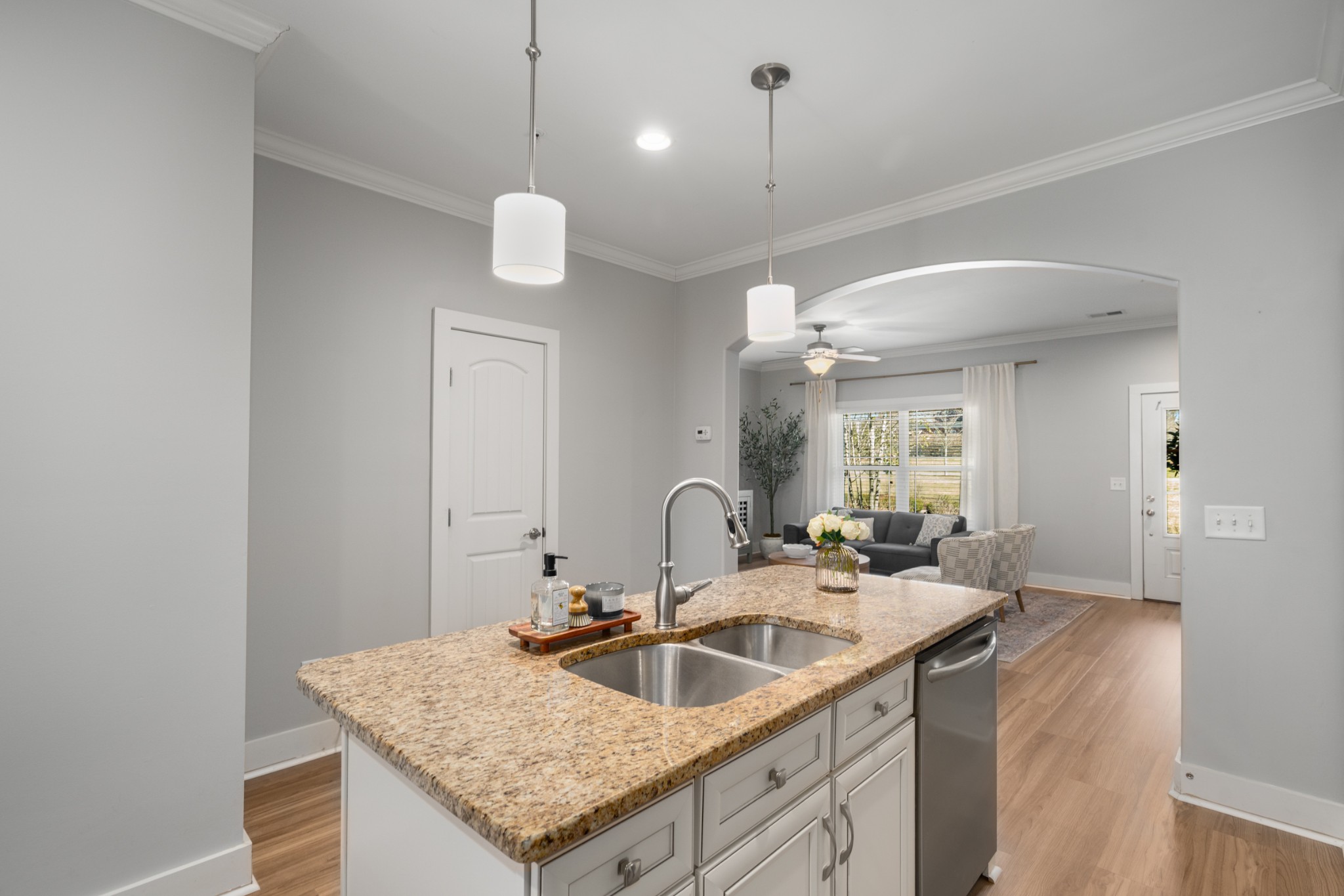 4021 Viola Lane Franklin, TN 37069 - Photo 14 of 34 a kitchen with a sink a counter space and a window
