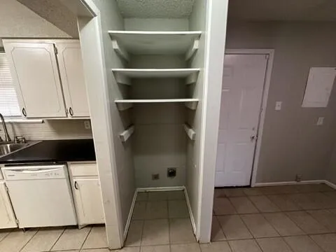 a room with a washer and dryer