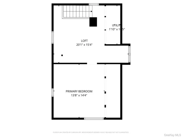 a picture of a bench in a white building