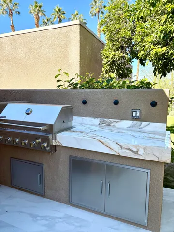 a view of yard with an outdoor space