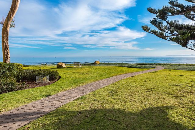 a view of an ocean and beach