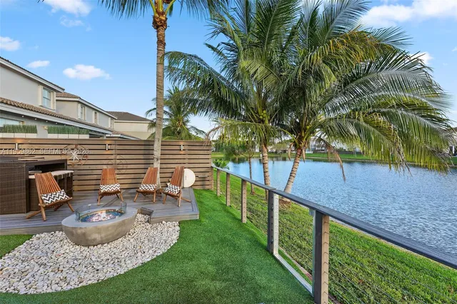 a house view with a garden space