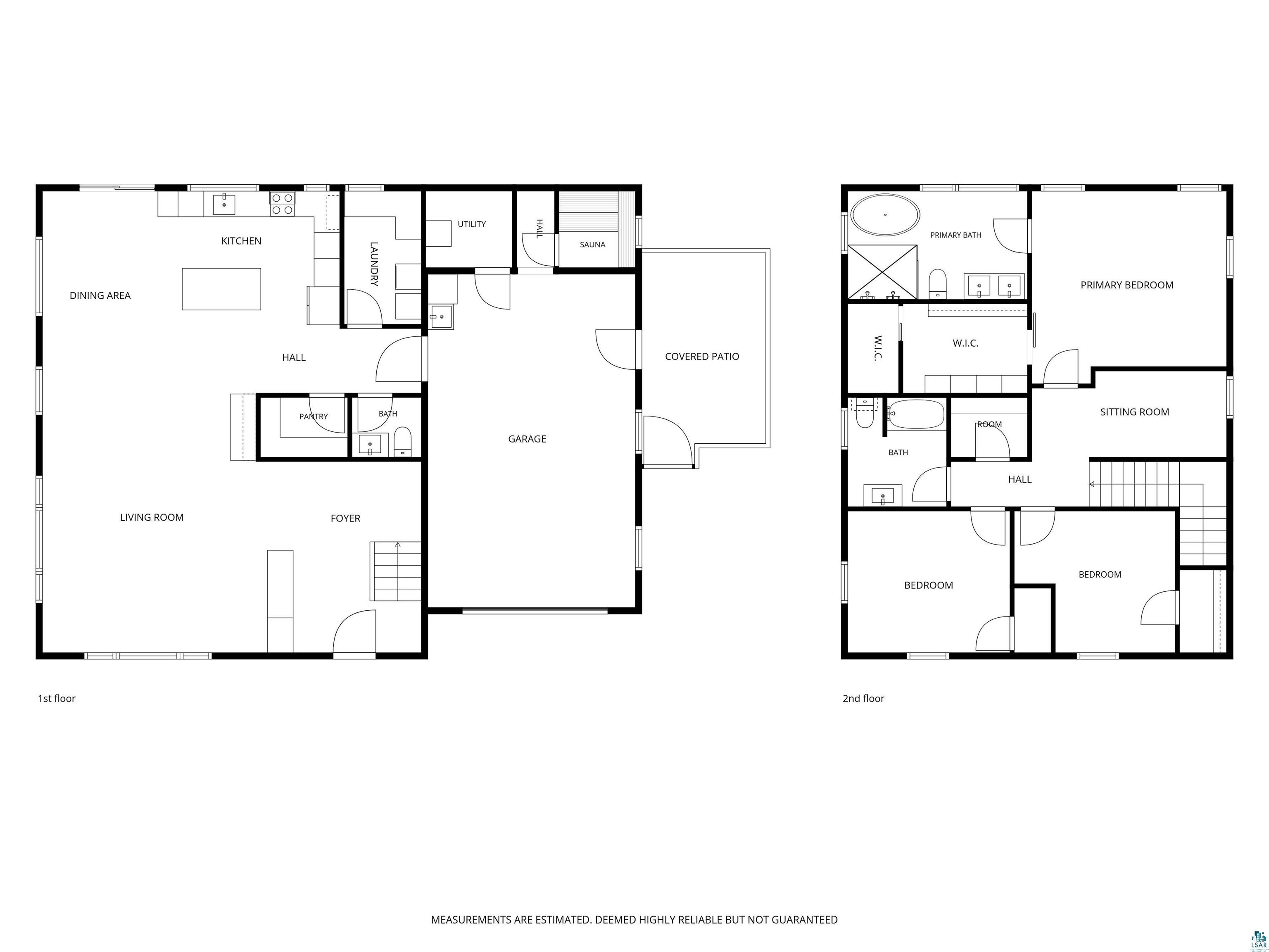 1825 East Shilhon Road Duluth, MN 55804 - Photo 37 of 37 Floor plan including both levels.