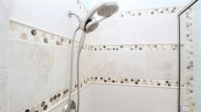 a aerial view of a house with a yard and plants