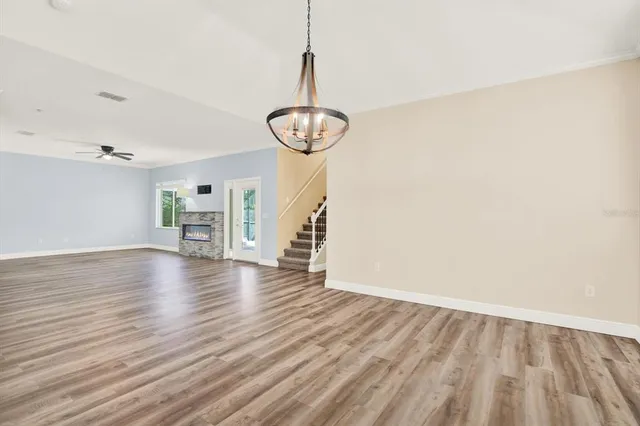 wooden floor in an empty room