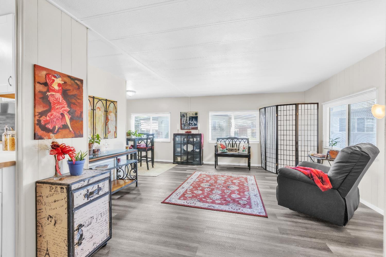 3901 Lake Road, Unit 76 West Sacramento, CA 95691 - Photo 3 of 29 a living room with furniture and wooden floor