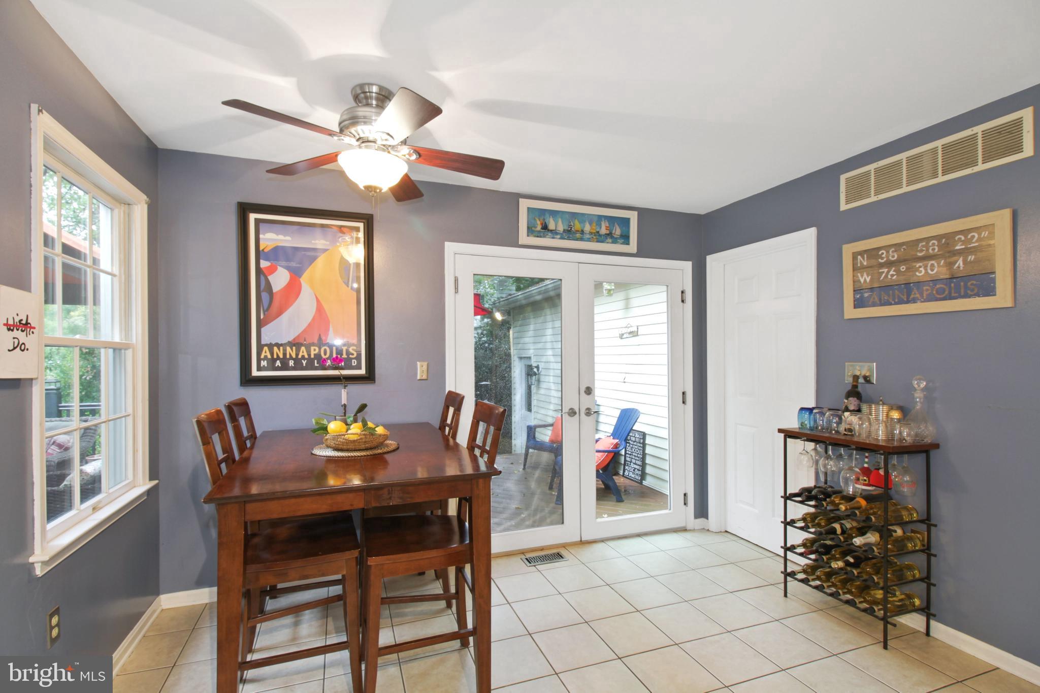 95 Moore Road Arnold, MD 21012 - Photo 22 of 44 Designer Ceiling Fans Throughout . Access to Deck