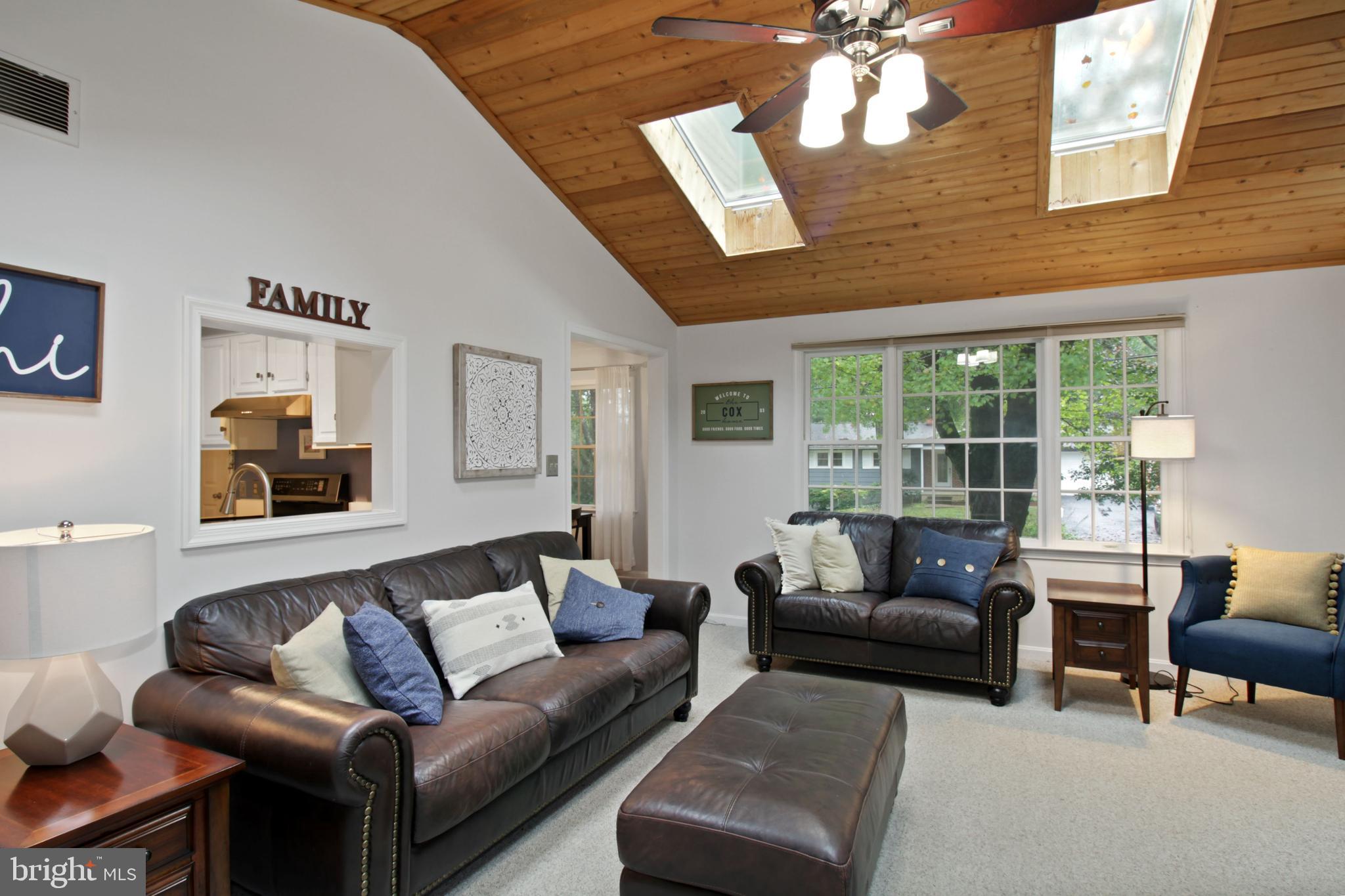 95 Moore Road Arnold, MD 21012 - Photo 8 of 44 Vaulted Pavilion-Like Plank Ceiling with Skylights