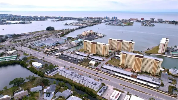 a view of a city with tall buildings