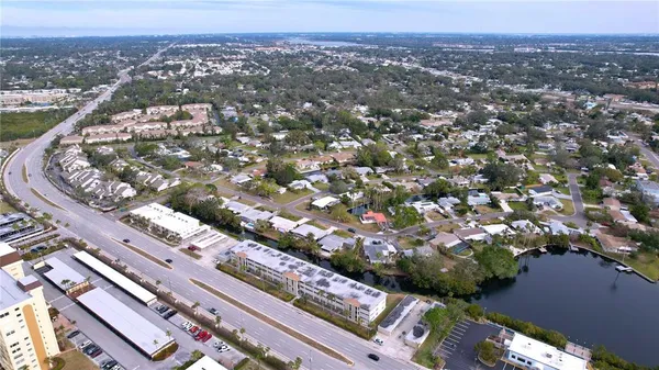 an aerial view of a city
