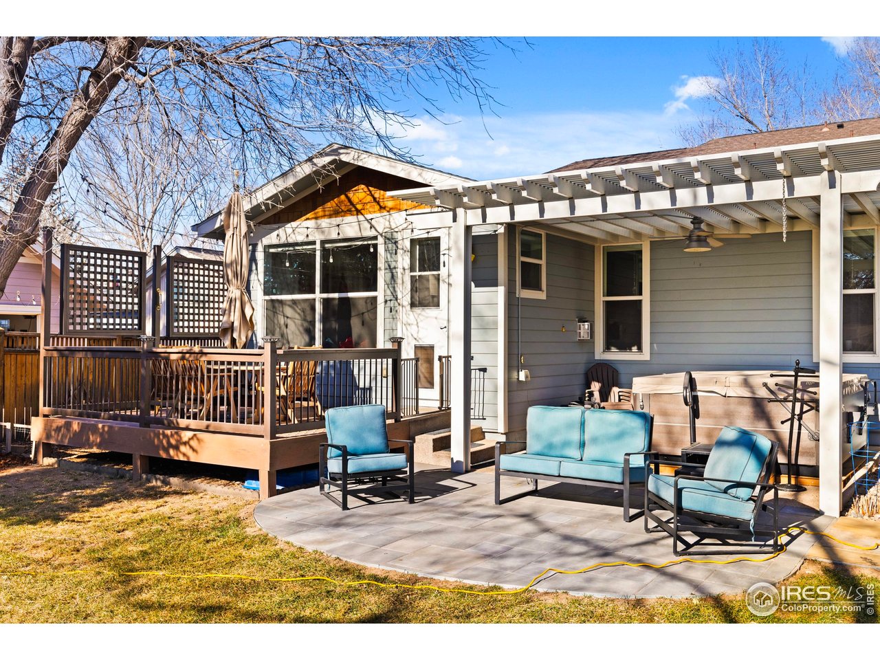1201 Juniper Court Fort Collins, CO 80521 - Photo 43 of 50 a backyard of a house with seating space