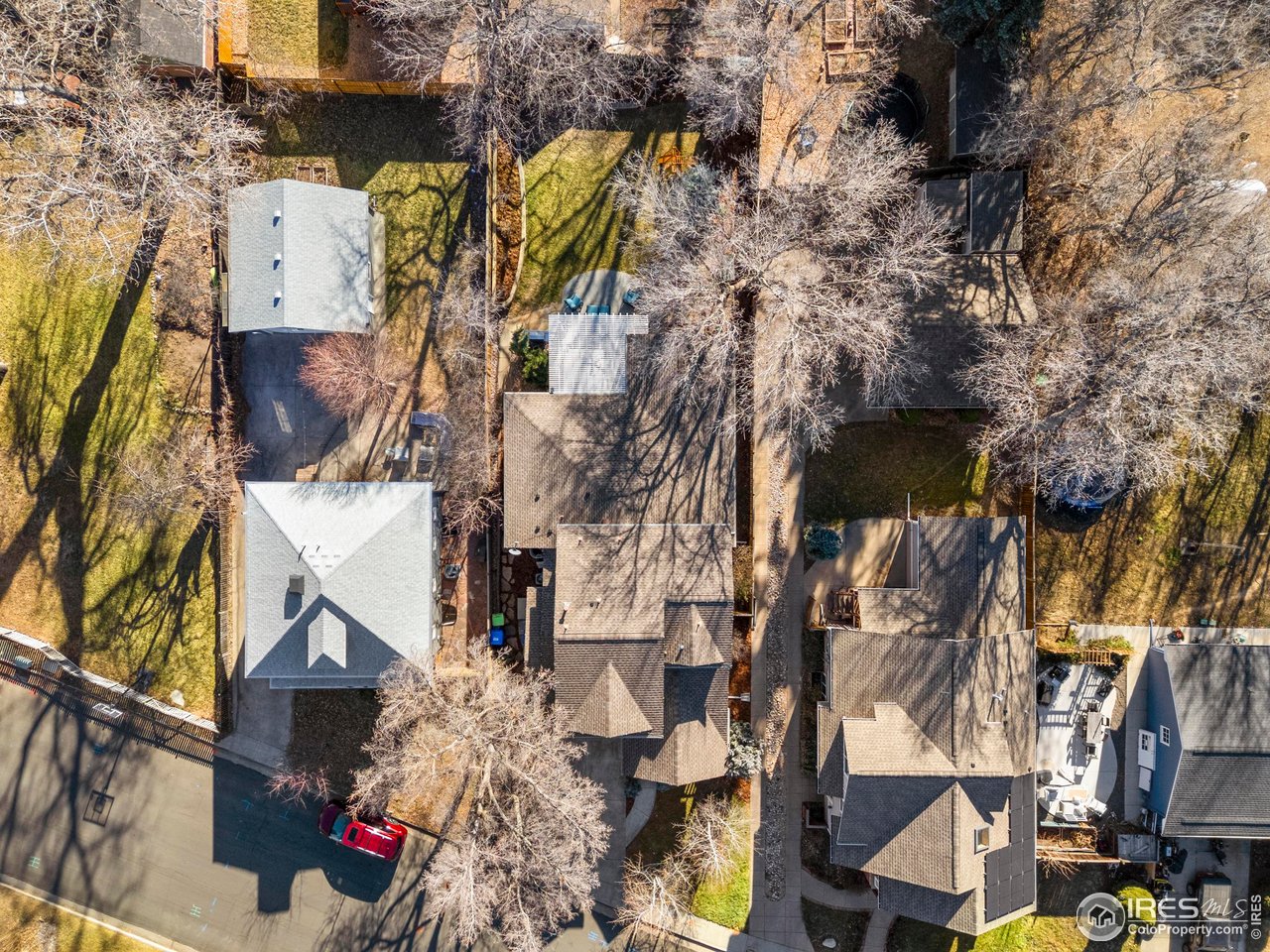 1201 Juniper Court Fort Collins, CO 80521 - Photo 45 of 50 an aerial view of residential houses with outdoor space