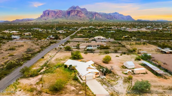 a view of city and mountain