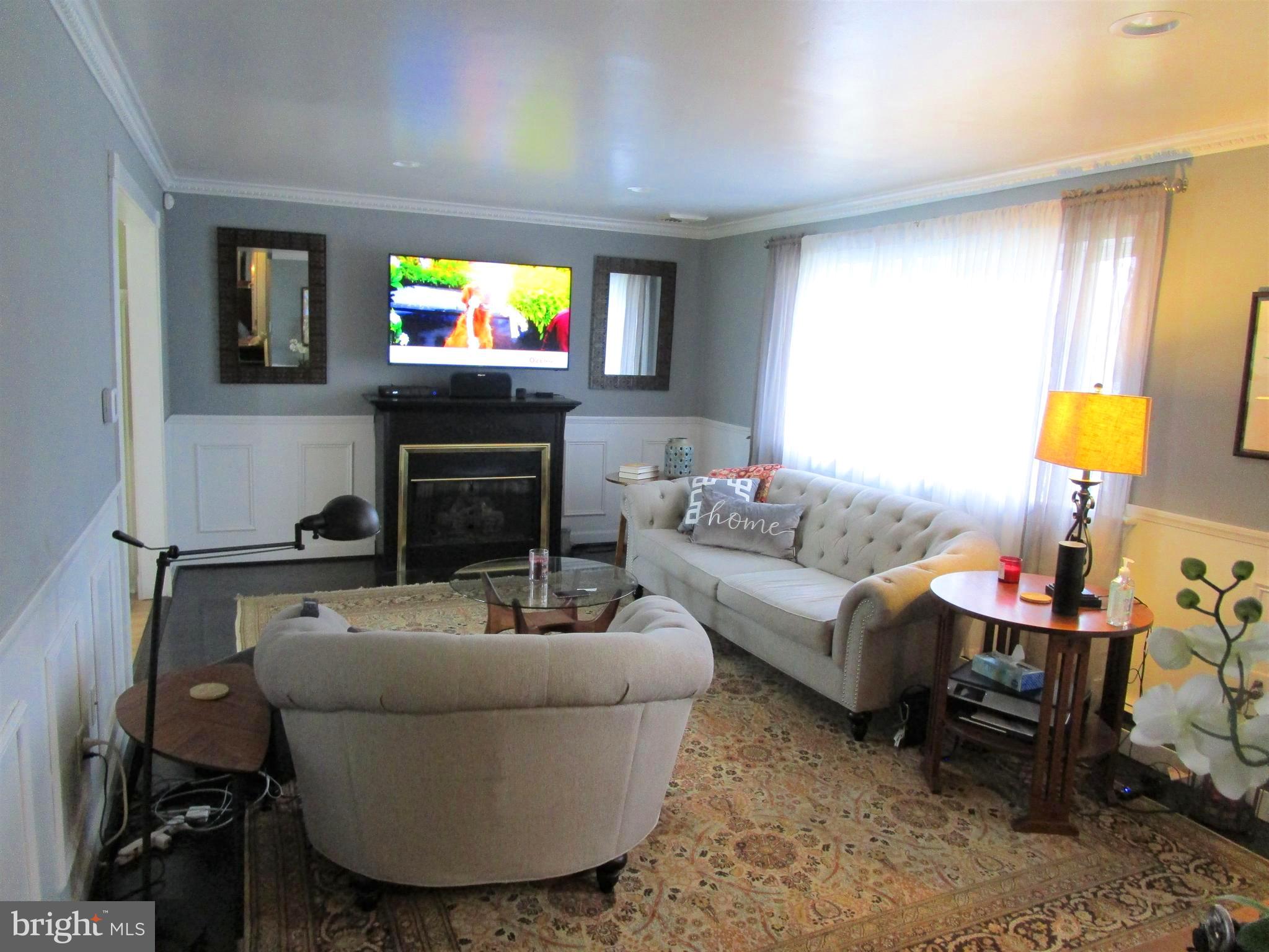 945 Marian Road Warminster, PA 18974 - Photo 5 of 21 Lv Rm has gas fp, custom trim, recessed lights
