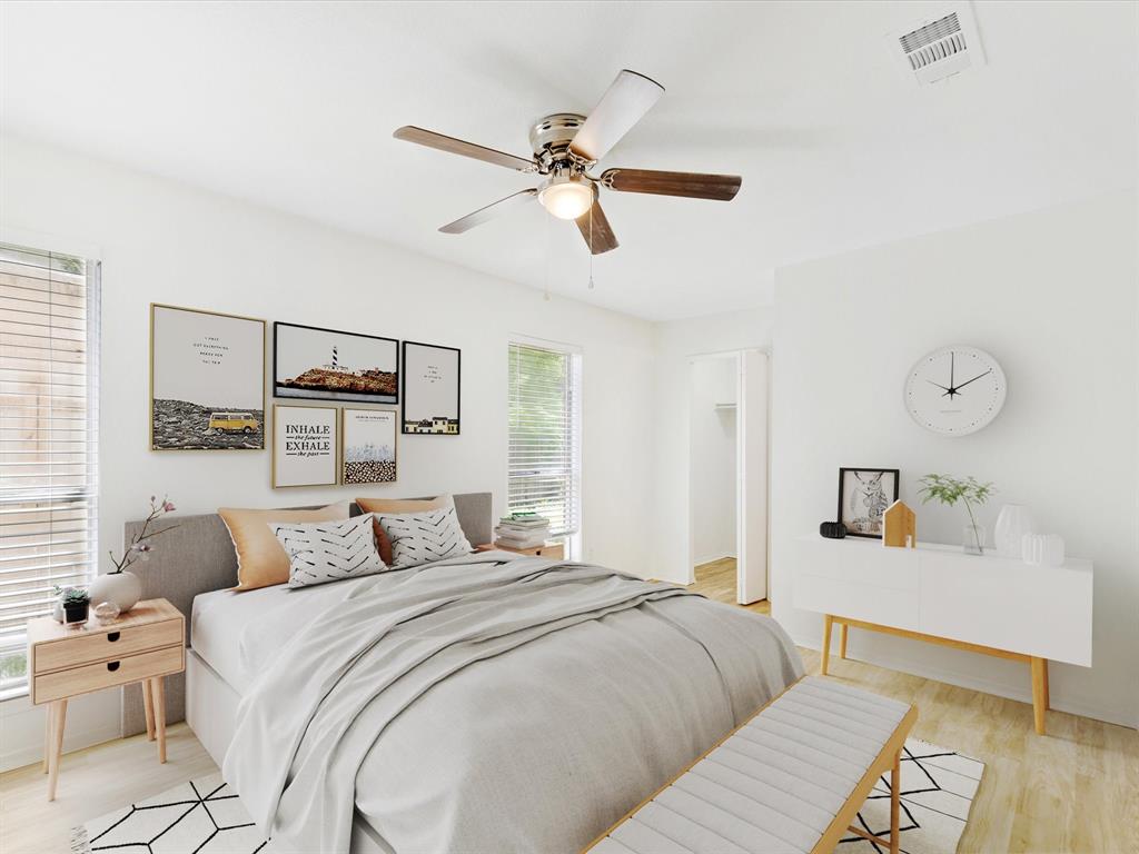 6702 Umphress Road Dallas, TX 75217 - Photo 8 of 22 a bedroom with a bed and window