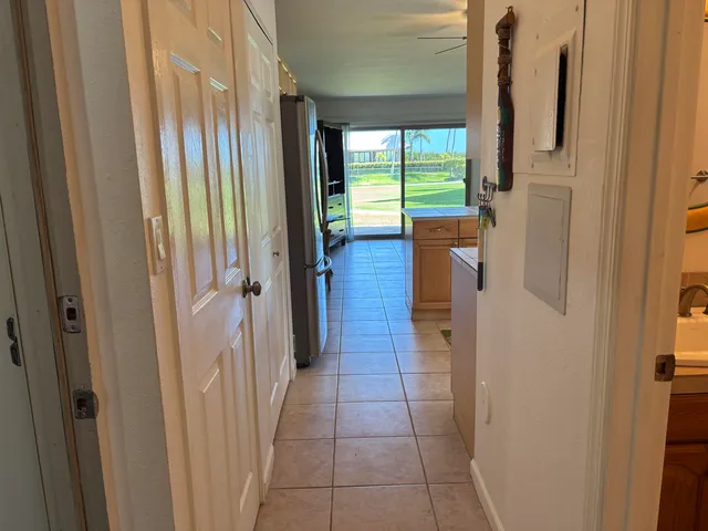 a view of hallway with stairs