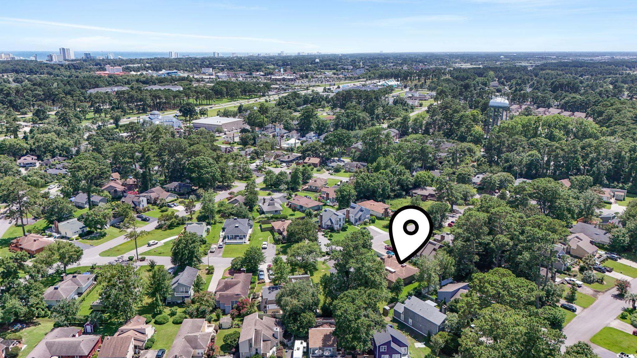 3533 Lighthouse Way Myrtle Beach, SC 29577 - Photo 37 of 40 Aerial view of property and surrounding area with nearby suburban area