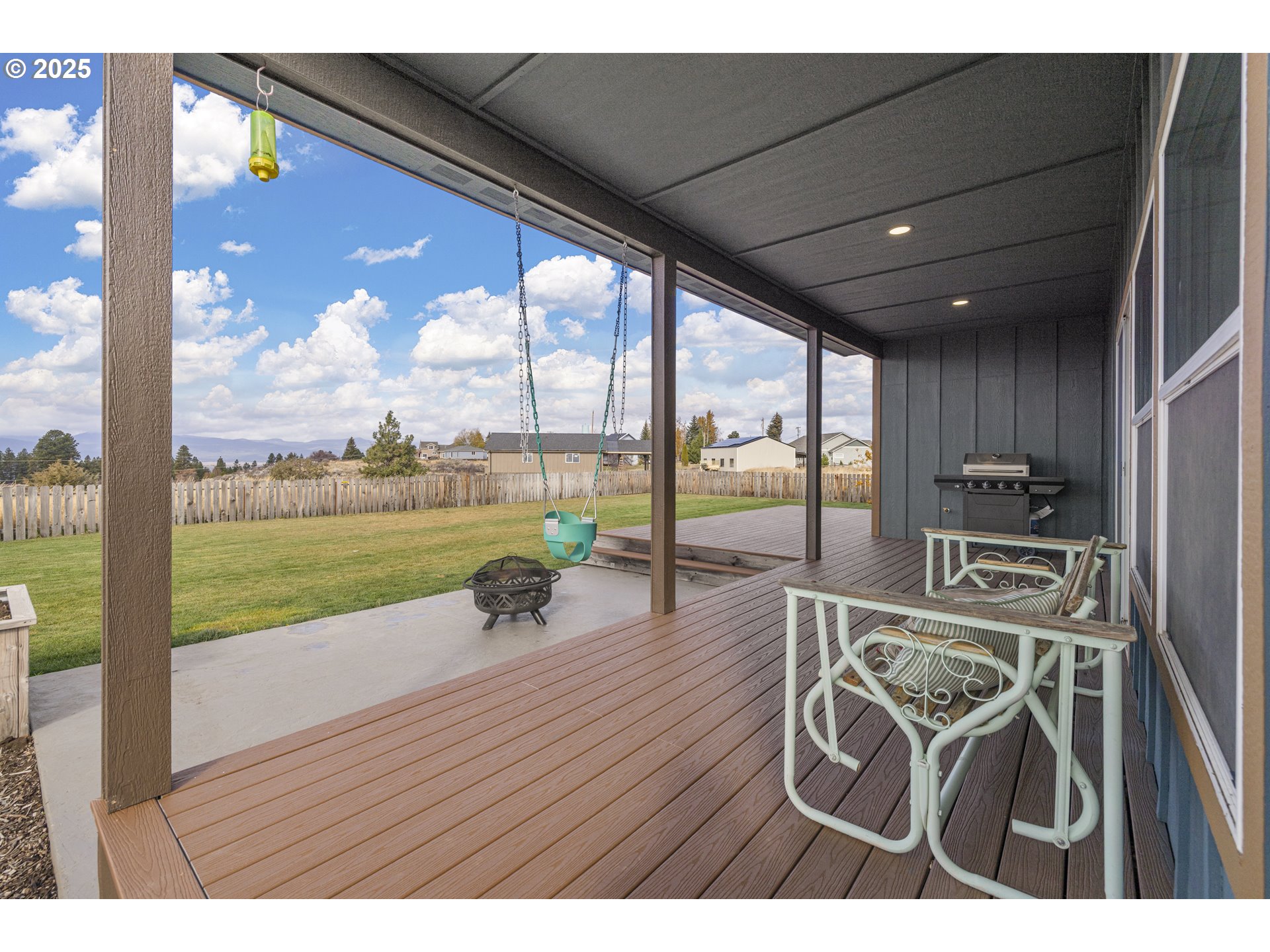 34786 Pleasant View Road Chiloquin, OR 97624 - Photo 42 of 48 a view of a floor to ceiling window with wooden floor