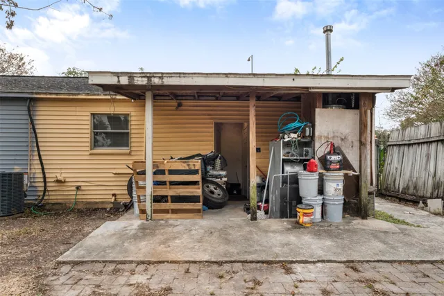a view of storage and utility room