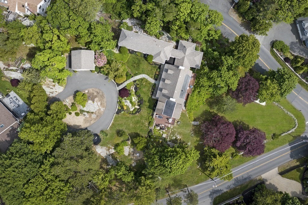 49 Harbor Avenue Marblehead, MA 01945 - Photo 7 of 42 an aerial view of a house with a yard and garden