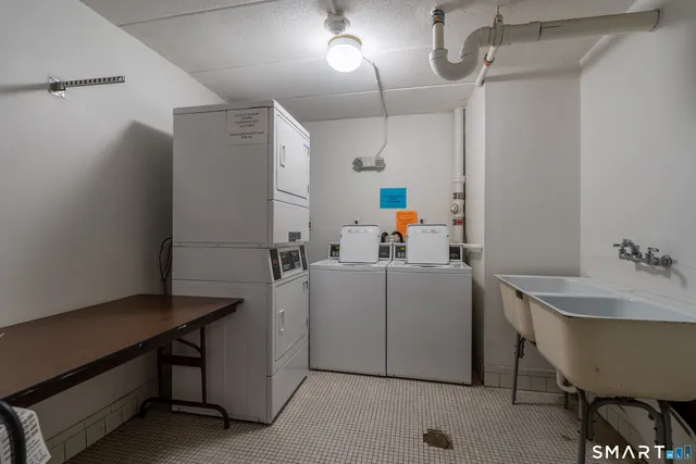 a room with storage and utility