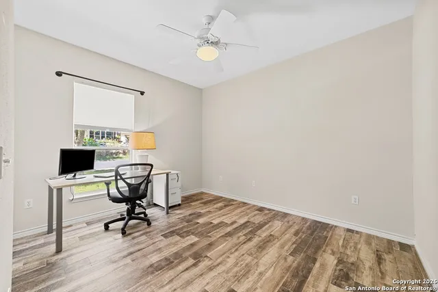 a workspace with a window