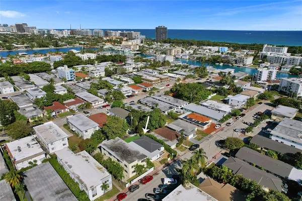 an aerial view of a city with lots of residential buildings