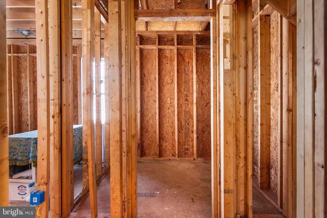 a view of a room with stairs