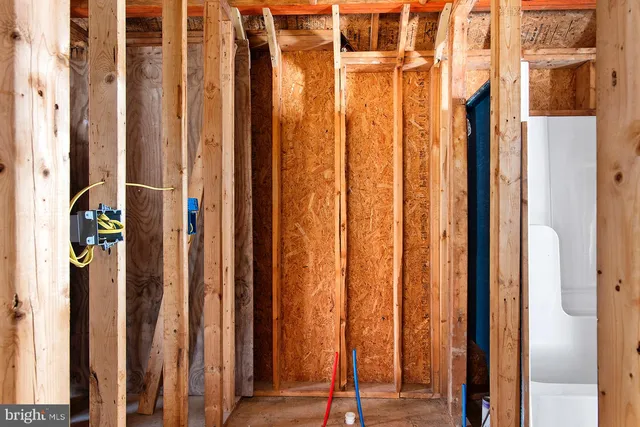 a entryway with a couch