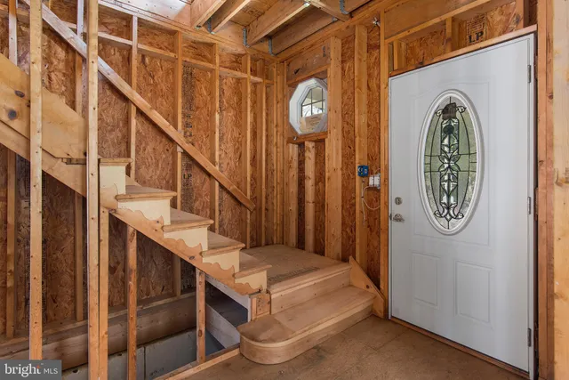 a view of a street with an ocean view