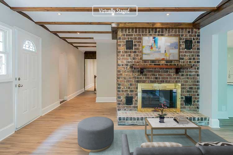 4839 Kinneys School Road Springfield, TN 37172 - Photo 2 of 35 a living room with furniture and a fireplace