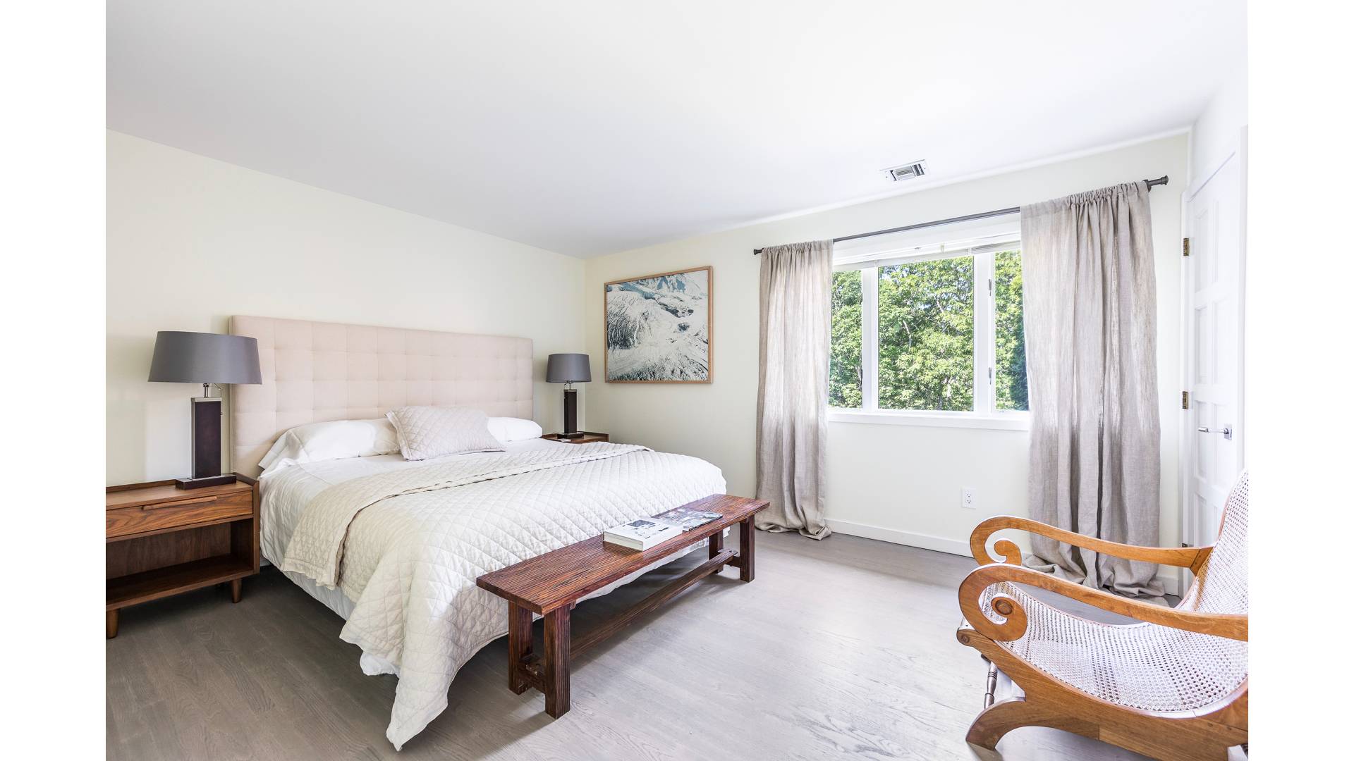 50 Tanager Lane Water Mill, NY 11976 - Photo 22 of 29 a bedroom with a bed chair and window