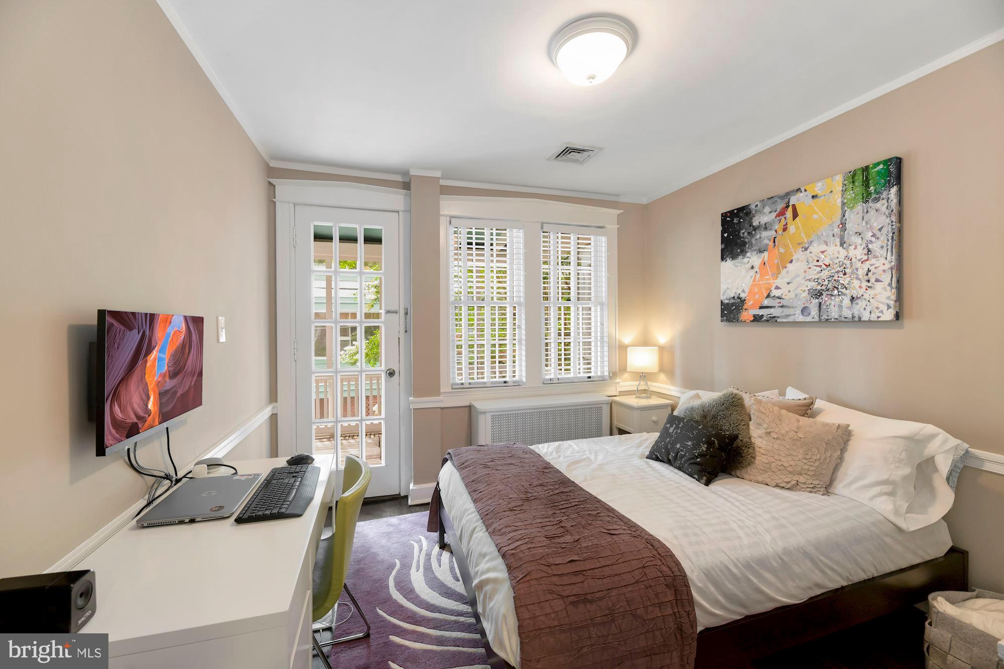 1540 44th Street Northwest Washington, DC 20007 - Photo 22 of 39 Second bedroom w/balcony.