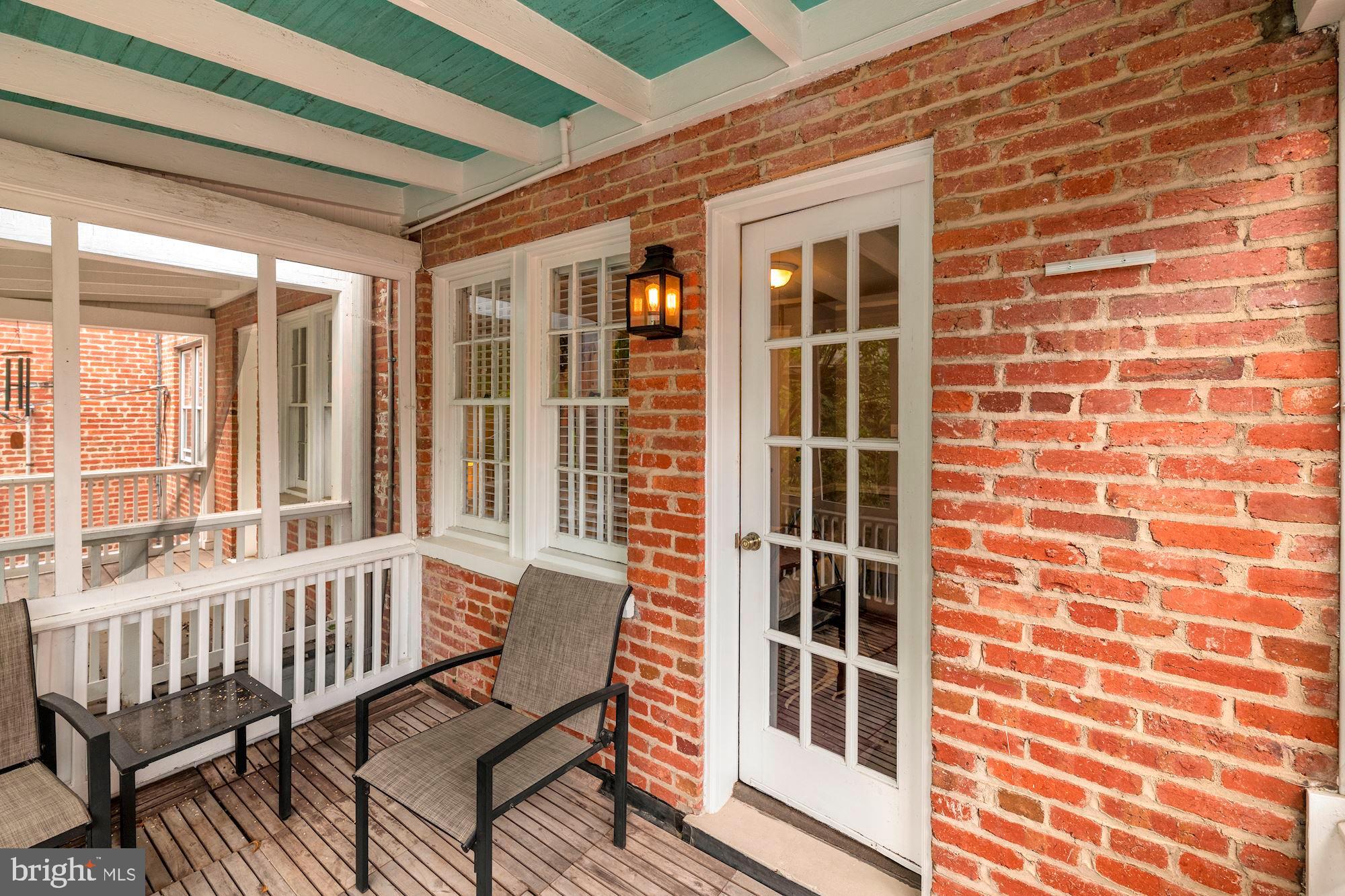 1540 44th Street Northwest Washington, DC 20007 - Photo 23 of 39 Screened balcony off second bedroom.