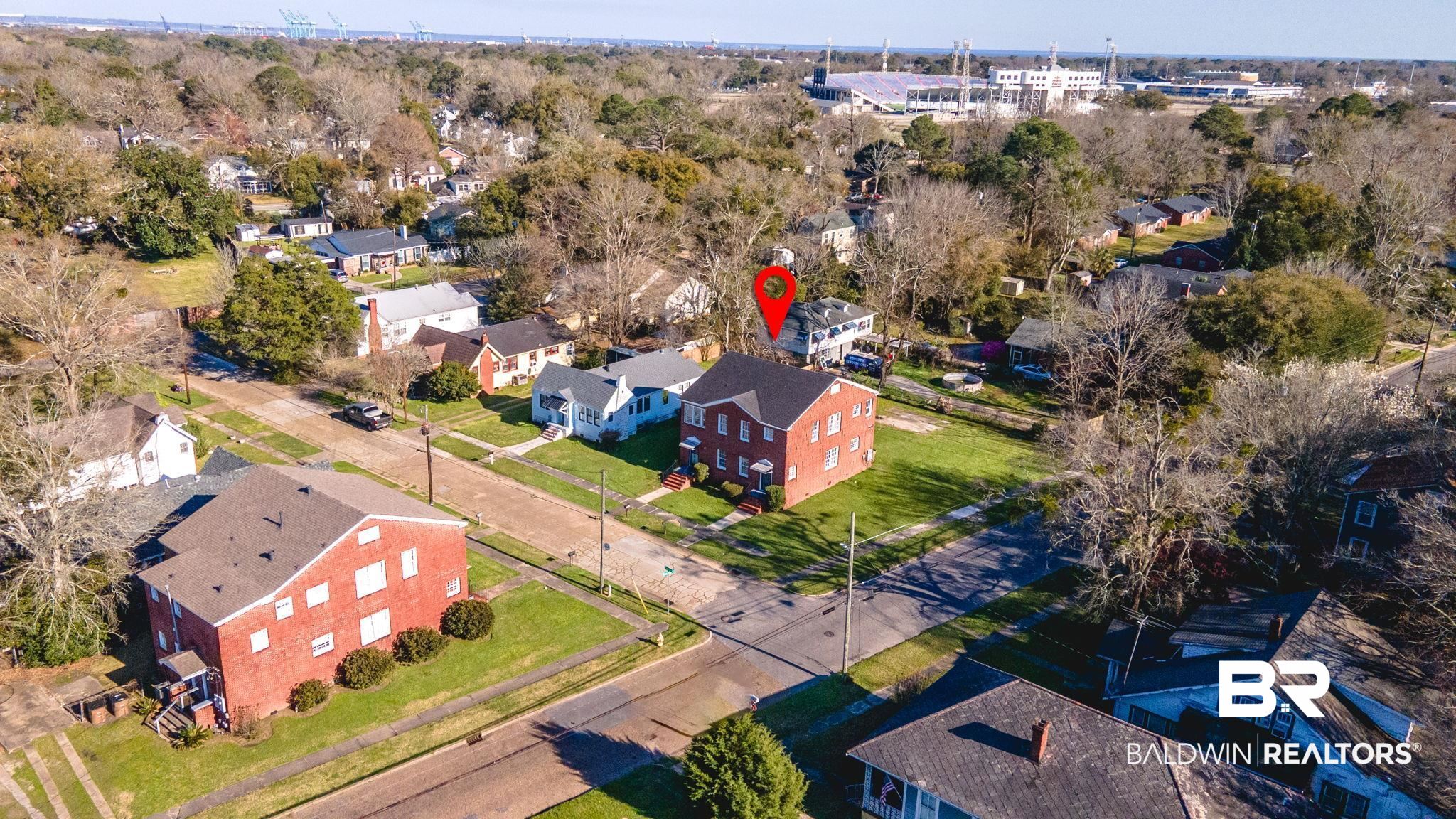 1707 Church Street Mobile, AL 36604 - Photo 40 of 43 Aerial view featuring a residential view