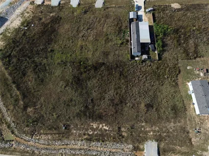 a bird view of a house