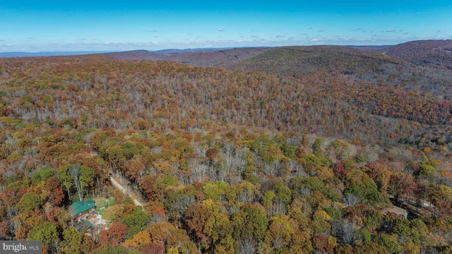 a view of city and mountain
