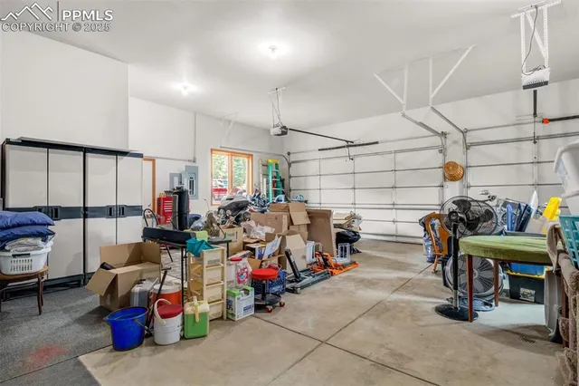 a view of a storage in a room