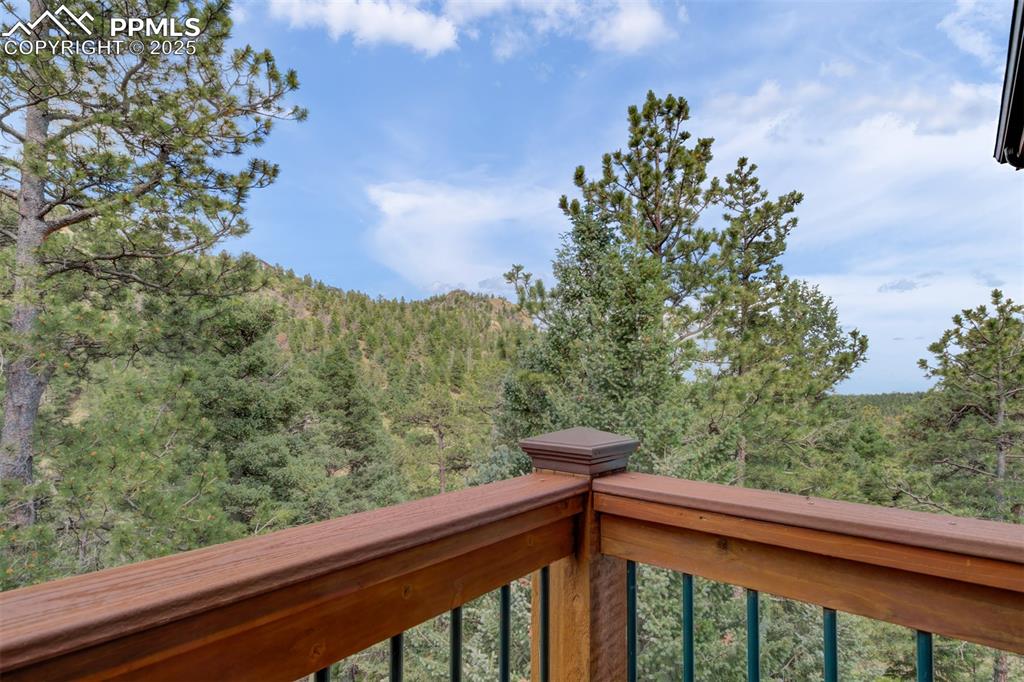 6104 Coffee Pot Road Manitou Springs, CO 80829 - Photo 5 of 49 a view of balcony with wooden floor and fence