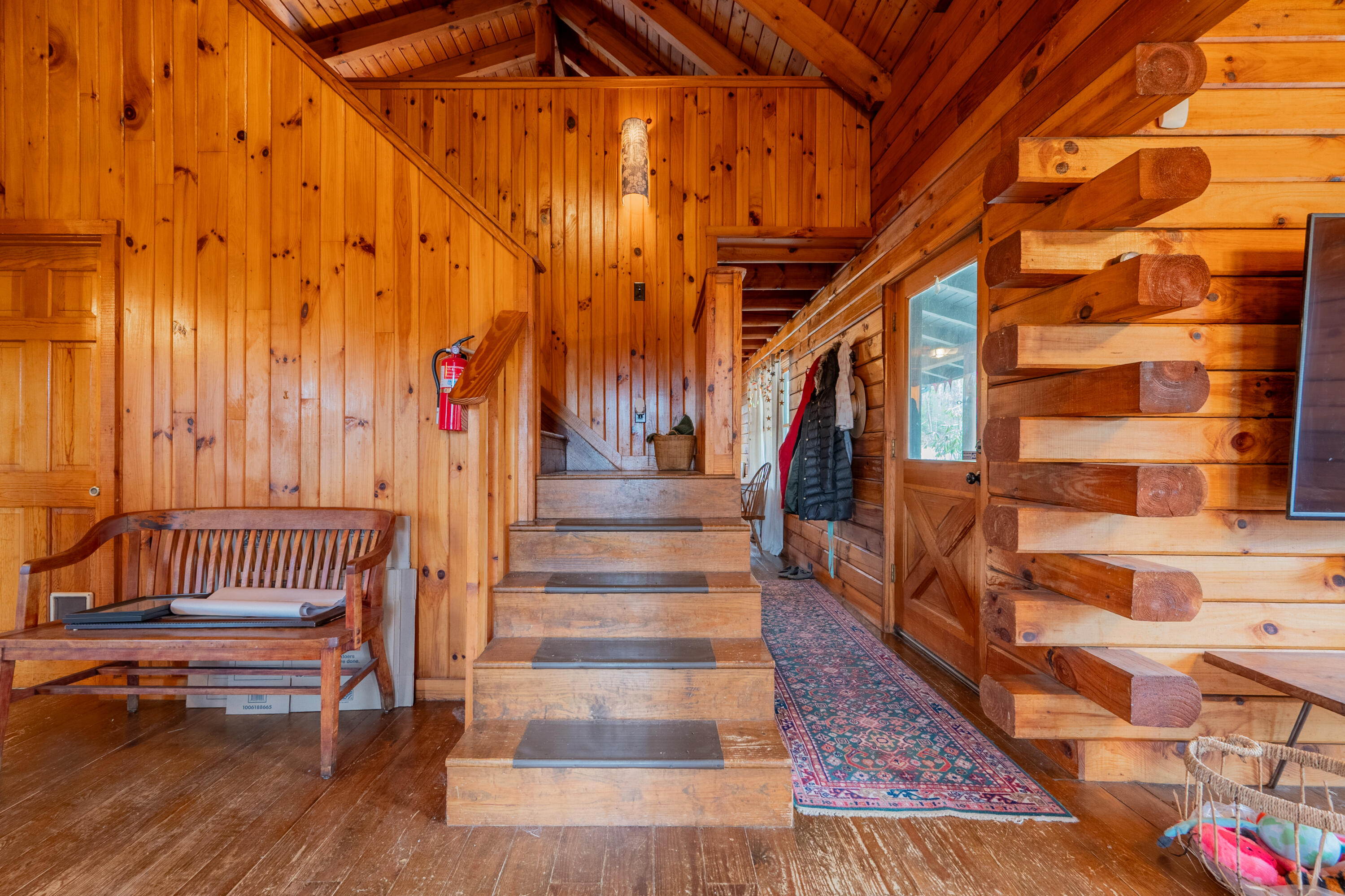 183 Pine Mountain Road Northeast Floyd, VA 24091 - Photo 9 of 54 a view of entryway with wooden floor and stairs