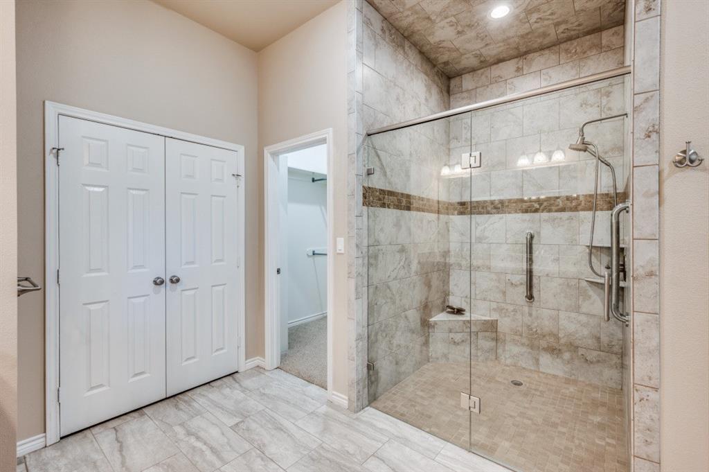 Undisclosed Address Valley View, TX 76272 - Photo 7 of 12 a bathroom with a glass shower door