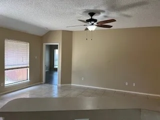 a view of a livingroom with a window