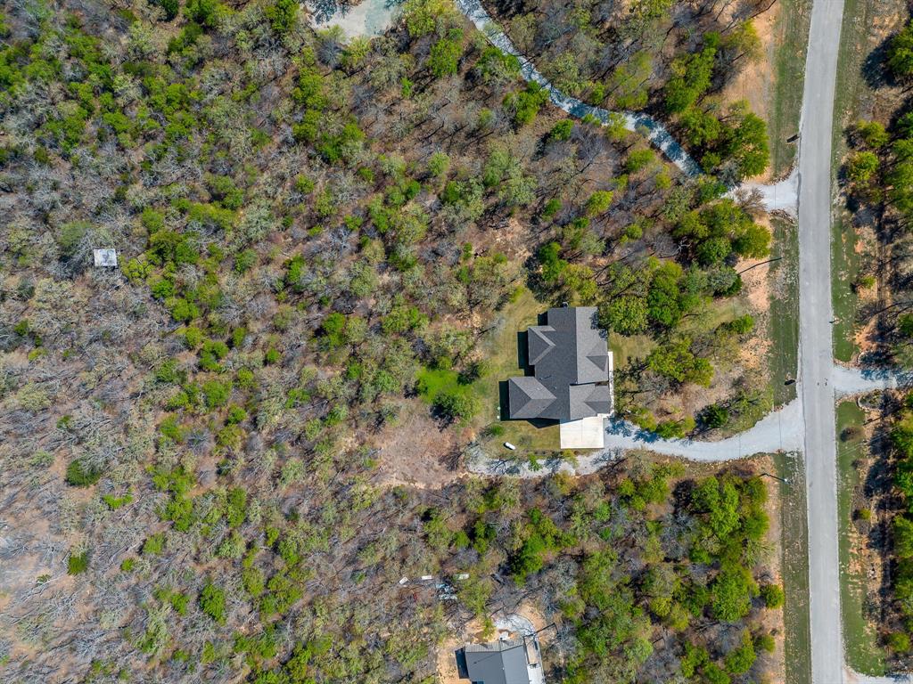 322 Mountainview Court Sunset, TX 76270 - Photo 7 of 40 a picture of a yard with plants and large trees