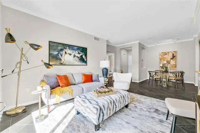 a view of a living room