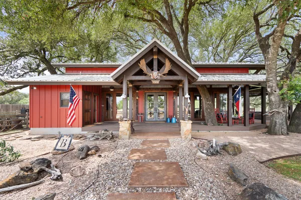 a front view of a house