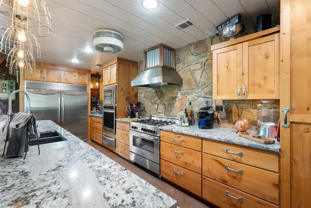 a view of a building with a garden area