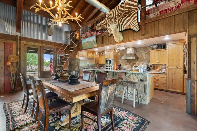 a view of living room and kitchen