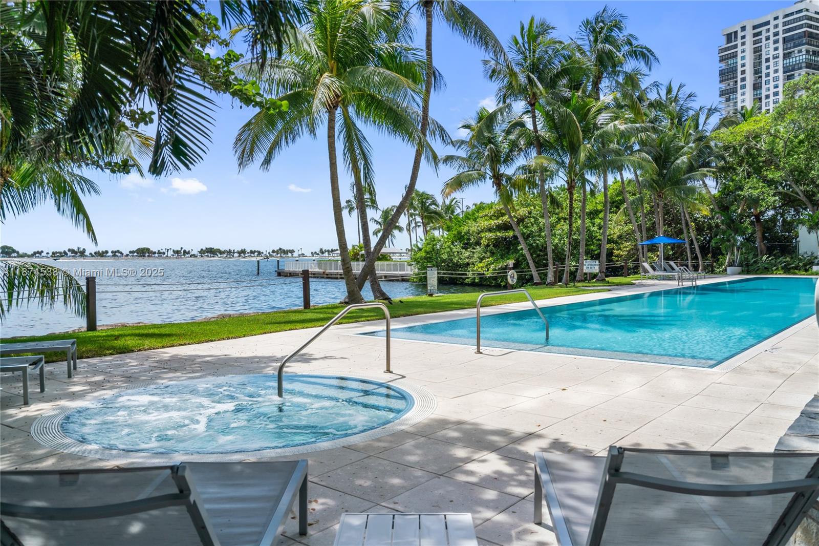 2025 Brickell Avenue, Unit 1705 Miami, FL 33129 - Photo 42 of 50 a view of a backyard with palm trees