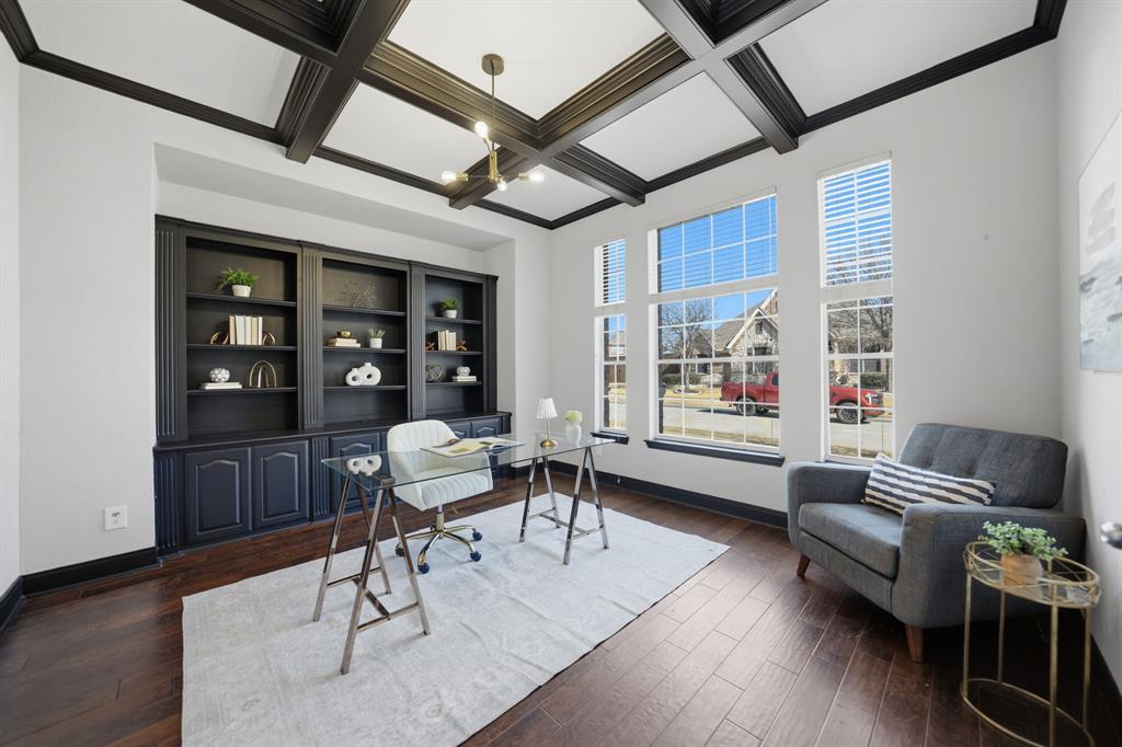 3475 Pilgrim Drive Frisco, TX 75034 - Photo 2 of 33 a living room with furniture and a wooden floor