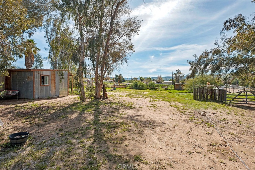 40069 East Newport Road Hemet, CA 92543 - Photo 42 of 64 a view of a yard with plants and trees